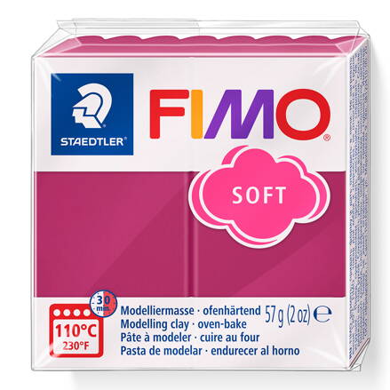 FIMO soft - Červená malina, č.T23
