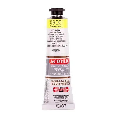 akrylová farba koh-i-noor 40ml neon zlta