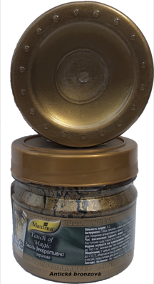 Maxima metalická akryl. farba - antická bronzová , 100g