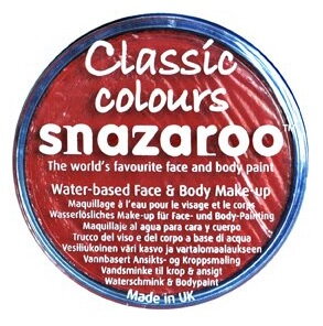 Snazaroo - farba na tvár, červená svetlá 18 ml