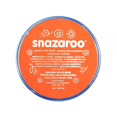 Snazaroo - farba na tvár, oranžová 18 ml