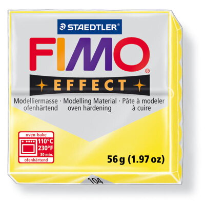 FIMO effect - transparentná žltá, č.104