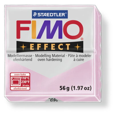 FIMO effect - transparentná perleť svetloružový kremeň, č.206
