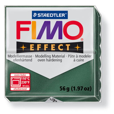 FIMO effect - metalická zelený opál, č.58