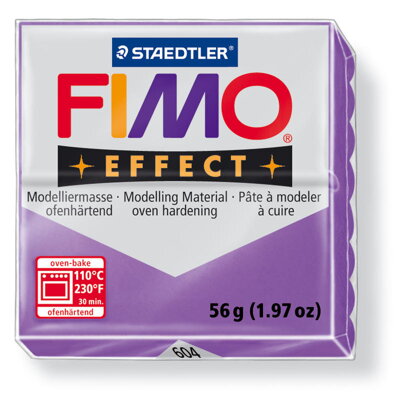 FIMO effect - transparentná fialová, č.604