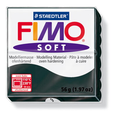 FIMO soft - Čierna, č.9