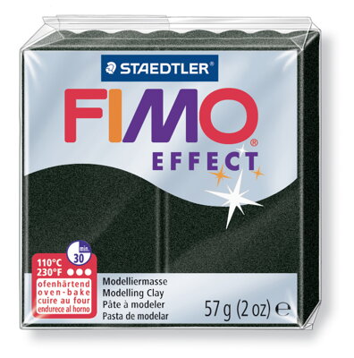 FIMO effect - trblietavá čierna, č.907