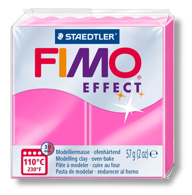 FIMO effect - neon ružová, č.201