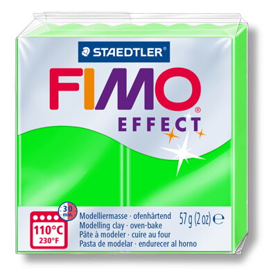 FIMO effect - neon zelená, č.501