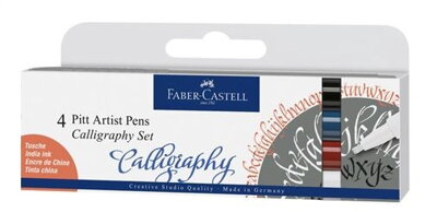 Pitt Artist pen Faber-Castell - calligraphy, 4ks