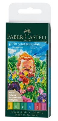 Pitt Artist pens brush Faber-Castell - spring time 6ks