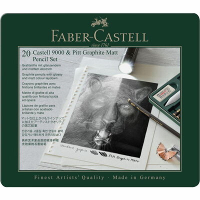 Sada ceruziek Faber-Castell Pitt Matt a Castell 9000, 20ks