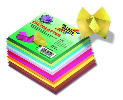 Origami papier - 100 listov - mix farieb