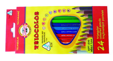 Koh-i-noor - Sada pasteliek Triocolor, priemer 7 mm, 24 ks