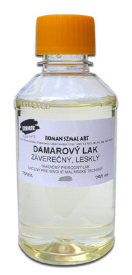 Damarový záverečný lak lesklý, 250 ml