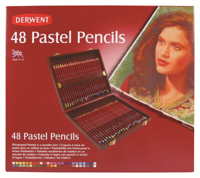 Derwent - suchý pastel v ceruzke box, 48 ks