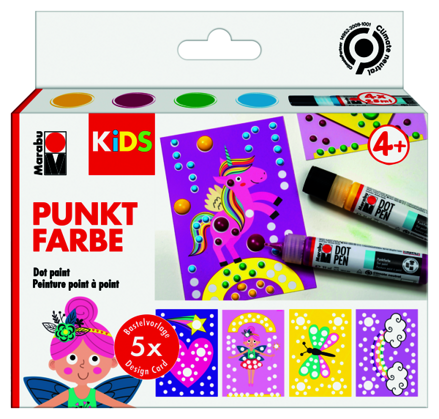 Dot Pen Kids Marabu 4x25ml - jednorožec