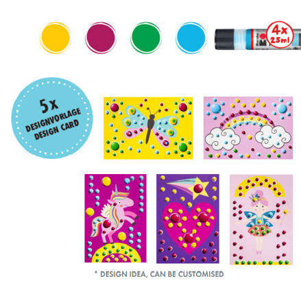 Dot Pen Kids Marabu 4x25ml - jednorožec