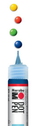 Dot Pen Marabu 4x25ml - kvitnúca krása