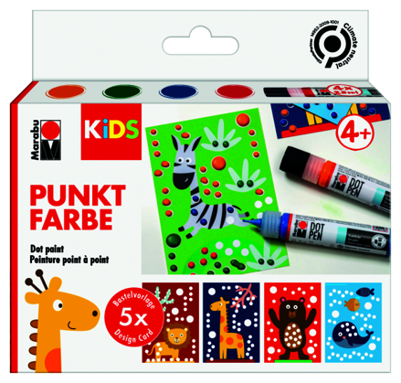 Dot Pen Kids Marabu 4x25ml - zvieratá