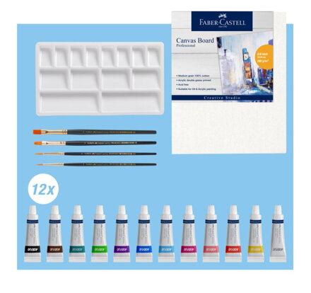 Akrylová sada Faber-Castell set 18ks
