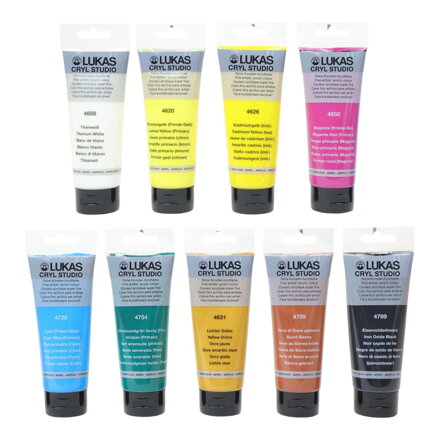 Lukas cryl studio profi sada č.2 - 9x100ml Lukas cryl studio profi sada č.2 - 9x100ml