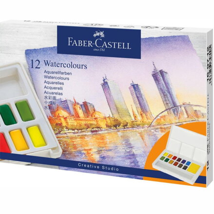 Faber-Castell cestovná akvarelová sada, 12ks