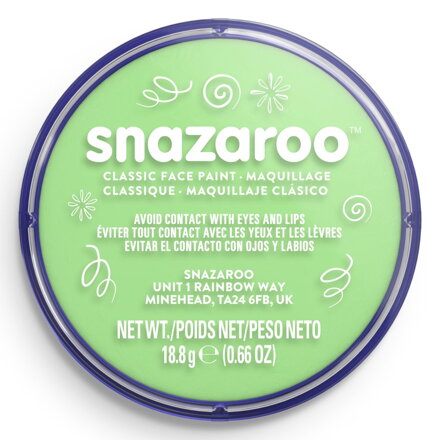 Snazaroo - farba na tvár, zelená svetlá 18 ml