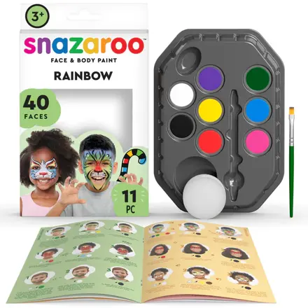Snazaroo - veľká sada Dúha, 40 tvárí
