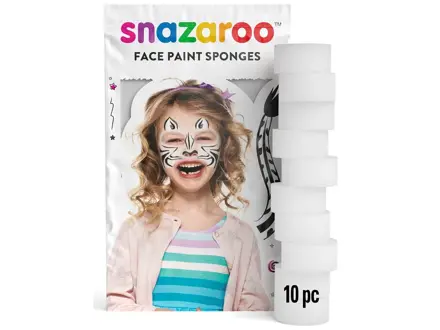 Snazaroo - hubka na maľovanie tváre, 10 ks