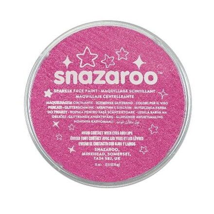 Snazaroo - farba na tvár, ružová trblietavá 18 ml