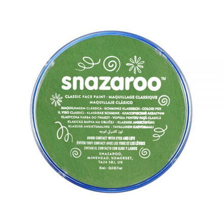 Snazaroo - farba na tvár, zelená stredná 18 ml