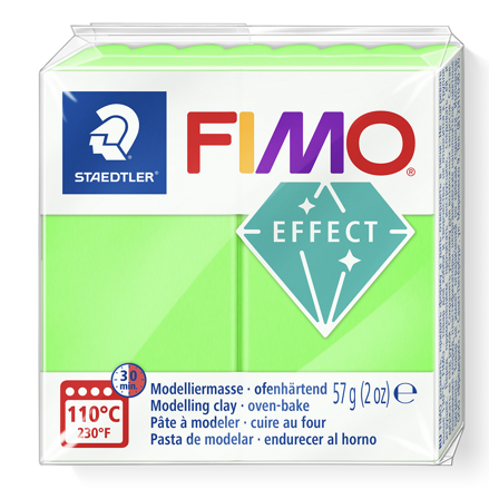 FIMO effect - neon zelená, č.501