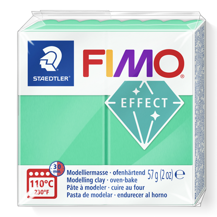 FIMO effect - transparentná zelená, č.504