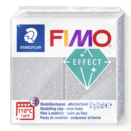 FIMO effect - trblietavá strieborná, č.812