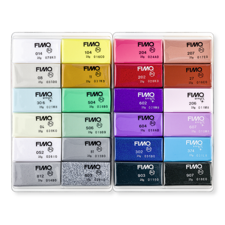FIMO effect veľká sada 24ks x 25g
