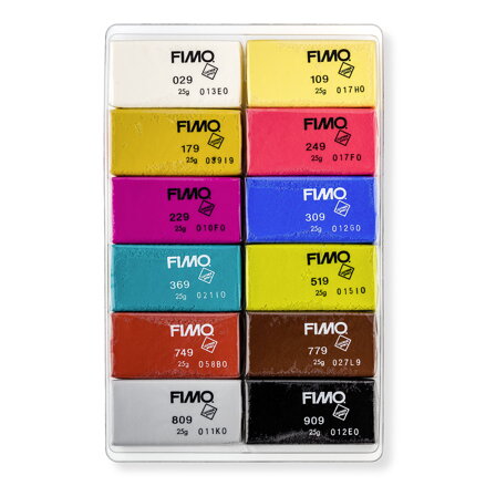 FIMO sada LEATHER 12ks x 25g
