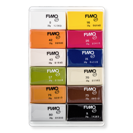 FIMO sada NATURAL 12ks x 25g
