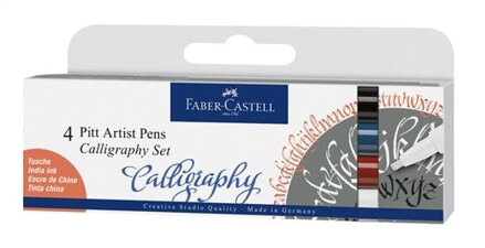 Pitt Artist pen Faber-Castell - calligraphy, 4ks