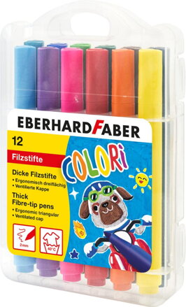 Eberhard Faber hrubé detské popisovače 12ks