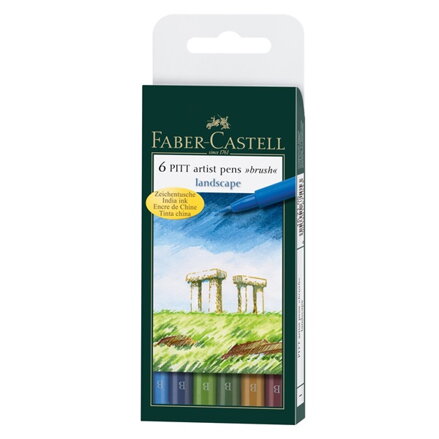 Pitt Artist pen Faber-Castell - landscape, 6 ks