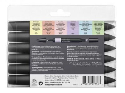 Winsor & Newton ProMarker - pastel tones, 6 ks