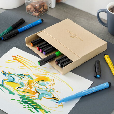 Pitt Artist pen Faber-Castell - studio box, 12 ks