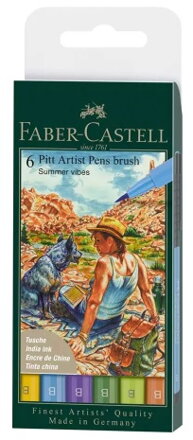 Pitt Artist pens brush Faber-Castell - summer vibes 6ks