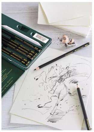 Grafit. ceruzky Faber-Castell Pitt Matt, 11 ks 