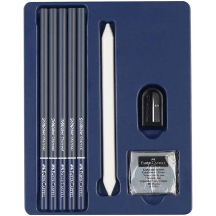 Faber-Castell uhlíková sada Goldfaber 8ks