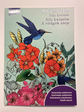 Antistresová omaľovánka A4 - sila kvetov