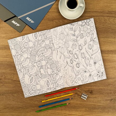 Antistresová omaľovánka A4 - tropický raj