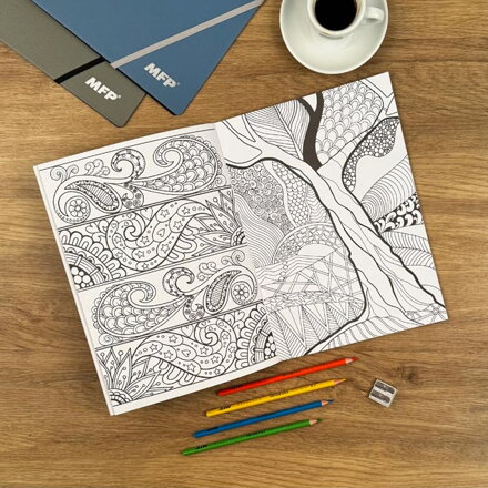 Antistresová omaľovánka A4 - relax 2