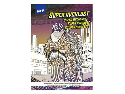 Antistresová omaľovánka A4 - super rýchlosť